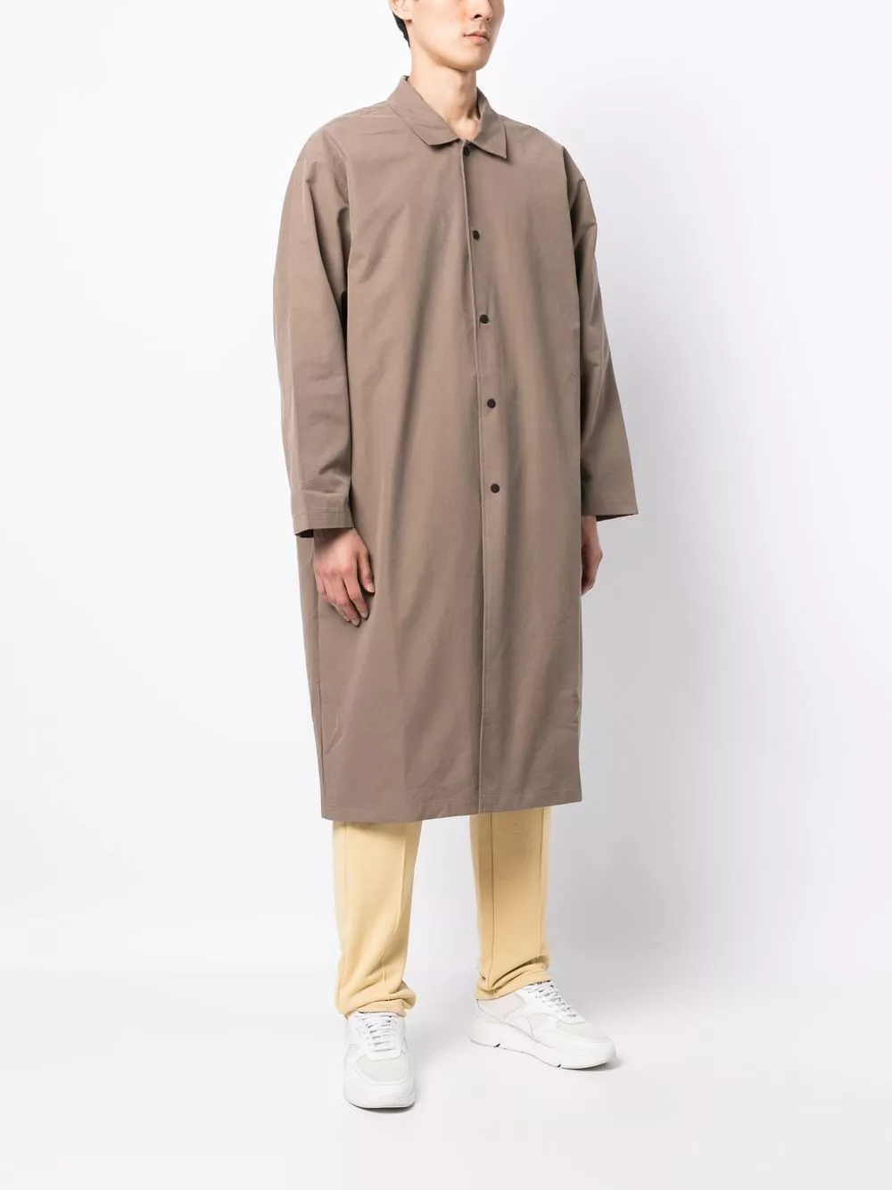 Affordable FEAR OF GOD ESSENTIALS long single-breasted coat Men 0115