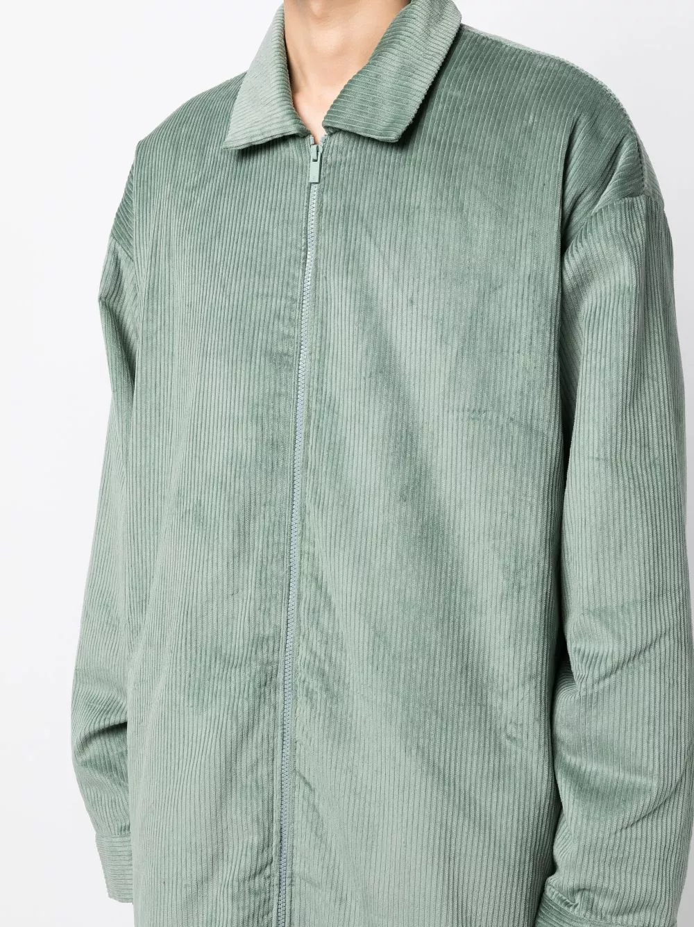 Affordable FEAR OF GOD ESSENTIALS corduroy zip-up shirt jacket Men 0120