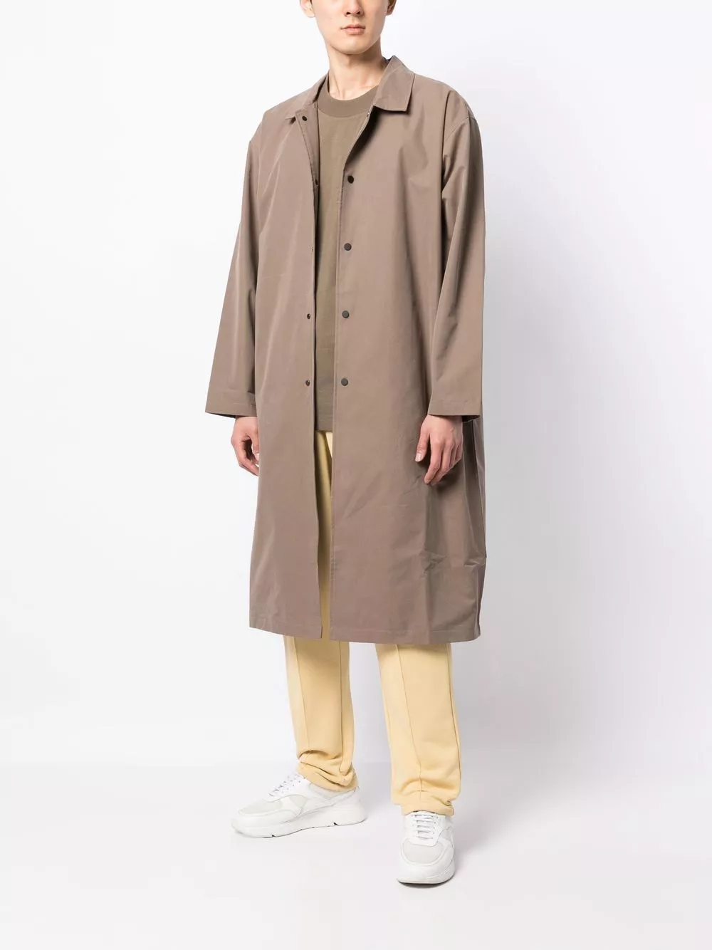 Affordable FEAR OF GOD ESSENTIALS long single-breasted coat Men 0115