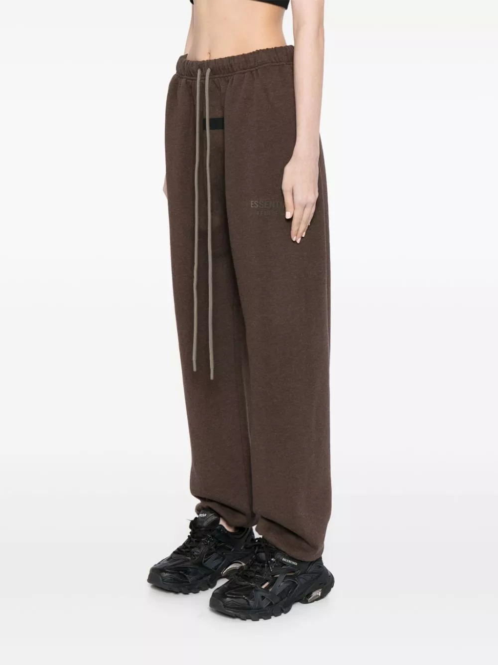 Affordable FEAR OF GOD ESSENTIALS logo-applique straight-leg track pants Women 0116