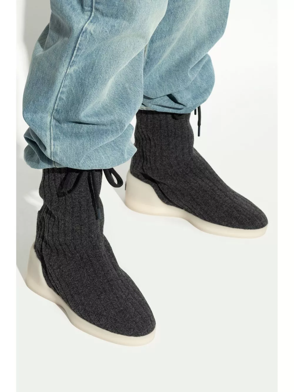 Affordable Fear Of God Moc Knit High boots Women 0127