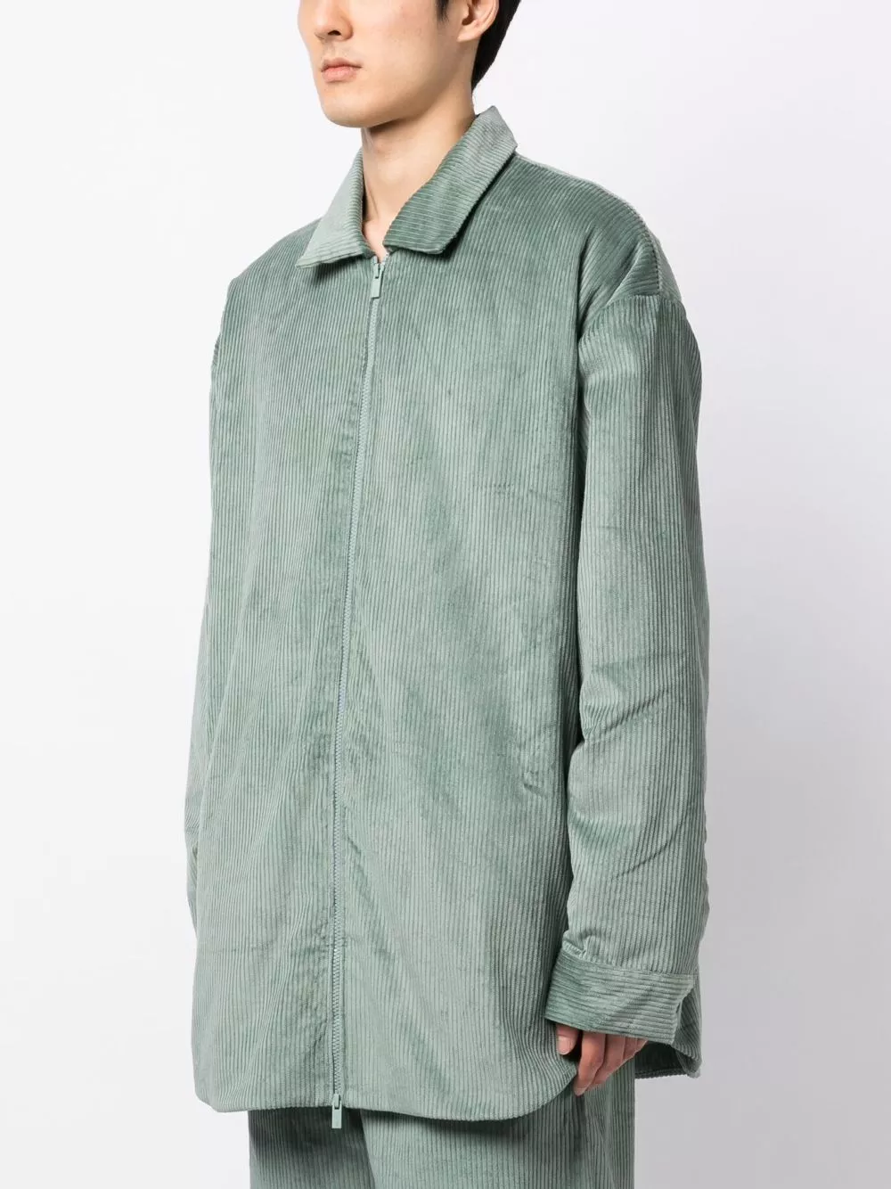 Affordable FEAR OF GOD ESSENTIALS corduroy zip-up shirt jacket Men 0120