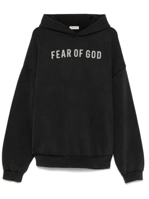 Fear Of God logo-print hoodie Women 0116